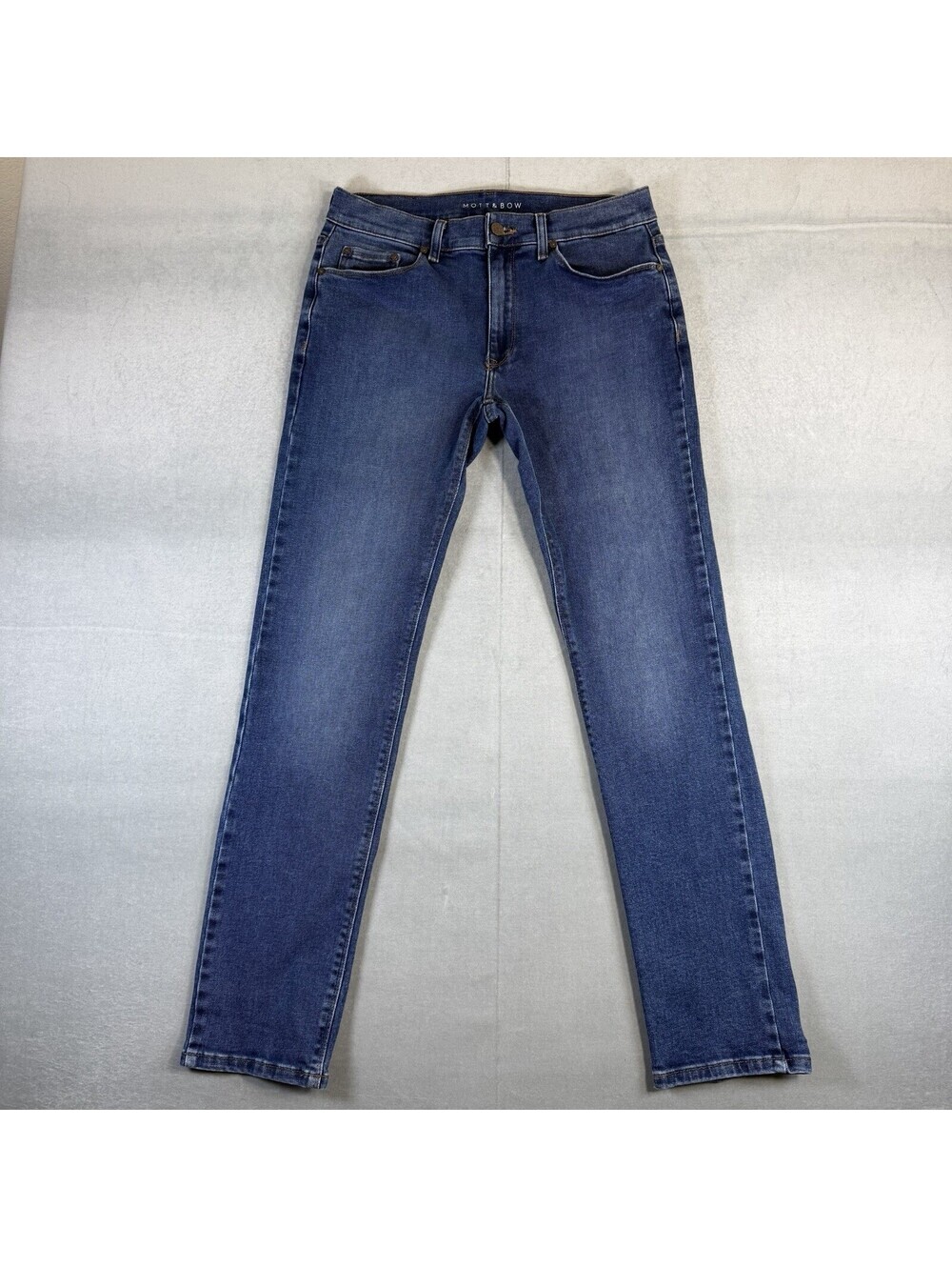 Mott & Bow Slim Jeans Mens 30x32 Blue Oliver Medium Wash Stretch Denim